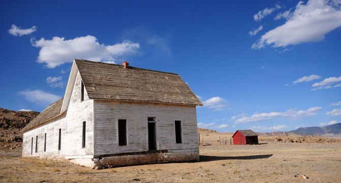 Old Desert Farmhouse